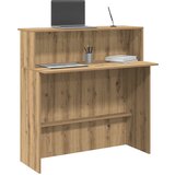 vidaXL Sprejemna miza artisan hrast 100x50x103,5 cm inženirski les | Shoptok.si