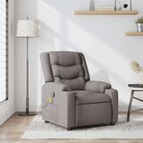 vidaXL Masažni naslanjač taupe blago | Shoptok.si