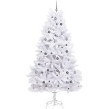  Umjetno božićno drvce Bijelo 128 x 128 x 270 cm PVC i metal | shoptok.hr