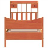  Okvir kreveta bez madraca voštano smeđi 75 x 190 cm od borovine | shoptok.hr