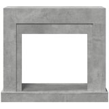  Okvir za kamin boja betona 100x30x87,5 cm od konstruiranog drva | shoptok.hr