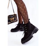 Sergio Leone Suede Warm Lace-Up Boots Black Bjorg | Shoptok.si