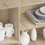  Komoda boja hrasta sonome 120 x 30 x 75 cm konstruirano drvo | shoptok.hr