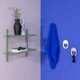 Spinder Design Zeleno-siva večnivojska kovinska polica 60 cm Hola – | Shoptok.si