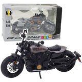 Metalni motor Chopper sa zvučnim i svjetlosnim efektima 1:12 - sivo/crni | shoptok.hr