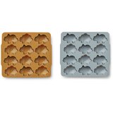 Liewood set 2 modelov za ledene kocke sonny dino golden caramel/blue fog mix | Shoptok.si