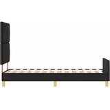  Krevetna konstrukcija s uzglavljem Crna 80 x 200 cm tkanina | shoptok.hr