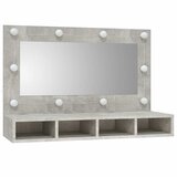  Kupaonski ormarić s LED ogledalom boja betona 90 x 31,5 x 62 cm | shoptok.hr