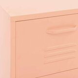 vidaXL Ormarić za pohranu ružičasti 42,5 x 35 x 101,5 cm čelični | shoptok.hr