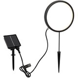 QAZQA Vrtna svetilka s konico črna 50 cm, vključno s polnilno in sončno LED IP65 - Adalind | Shoptok.si