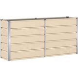  Cvetlično korito Slonokoščena 160 x 40 x 75 cm Jeklo, (5000207796) | Shoptok.si