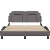  Okvir kreveta Viana s LED-om bez madraca sivi 140 x 190 cm | shoptok.hr