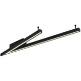 CINQUE Crna LED stropna svjetiljka s metalnim sjenilom 35x127.5 cm Cicanto – | shoptok.hr