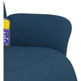  Masažni naslonjač od tkanine s osloncem za noge plavi | shoptok.hr