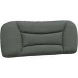 vidaXL Posteljni okvir z vzglavjem temno siv 100x200 cm blago | Shoptok.si