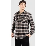 Bowery Flannel Srajca black / charcoal / beige