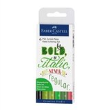 Faber-Castell Flomasteri Pitt Lettering Bold, 6 komada | shoptok.hr