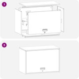  Ormar za zid u garaži Antracit 80 x 40 x 53 cm Čelik s prahom | shoptok.hr