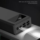 XO Prenosna baterija XO-PR125 PowerBank 50000 mAh 2A 4x USB - črn | Shoptok.si