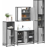 vidaXL 4-dijelni set kupaonskog namještaja boja hrasta drveni Cijene