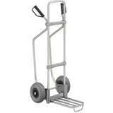 eurokraft pro aluminijast voziček za prevoz vreč, z drsnimi sanmi, nakladalna površina za pakete šxg 430 x 250 mm, aluminij, z ročajem, pu-kolesa Cene