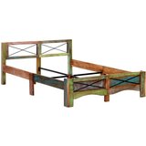 vidaXL Okvir za krevet od masivnog obnovljenog drva 140 x 200 cm | shoptok.hr