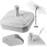 Podstavek za senčnik, vrtno stojalo za senčnik, kvadratno, 39 cm, utež, (5000346746)