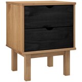  Noćni ormarić OTTA Crna 45 x 39 x 57 cm Masivna borovina | shoptok.hr
