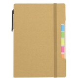  Eko notesnik Amal s samolepilnimi lističi, rjav | Shoptok.si