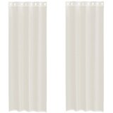 Voile zavjese s ušicama 2 kom krem 140x300 cm | shoptok.hr