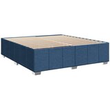  Krevet s oprugama i madracem plavi 200 x 200 cm od tkanine | shoptok.hr