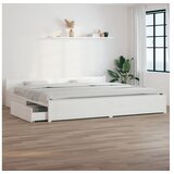  Posteljni okvir s predali bel 180x200 cm 6FT | Shoptok.si