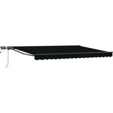  Ručni okvir tende s LED-ima Crna 4 × 3 5 m - Crna Antracit 4 × 3 5 m | shoptok.hr