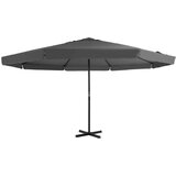  Zunanji senčnik z aluminijastim drogom 500 cm antracit | Shoptok.si