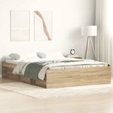  Okvir kreveta boja hrasta sonome 150x200 cm veliki bračni | Eponuda.com