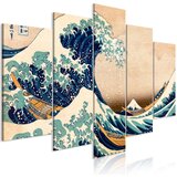  Slika - The Great Wave off Kanagawa (5 Parts) Wide 200x100 Cijene