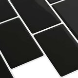  Subway pločica 10 pcs Crna 30 x 30 cm Poliuretan i PET | shoptok.hr