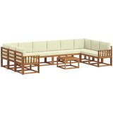  Set vanjskih sofa 11 kom. Prirodna i krem | shoptok.hr