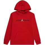 Sweater majica crvena / crna / bijela