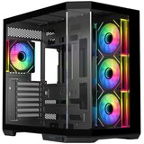 Ryze Mythic MT500 4F Black 1x ARGB fan, 3x ARGB Reverse ATX, Dual chamber case Cijene