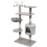  Mačje drevo s praskalniki iz sisala 125 cm sive barve, (20797128) | Shoptok.si