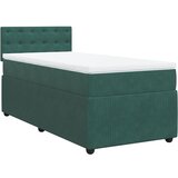 vidaXL Box spring krevet s madracem tamnozeleni 100x200 cm baršunasti | shoptok.hr