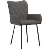  Jedilni stoli 2 kosa temno sivo blago, (20943762) | Shoptok.si