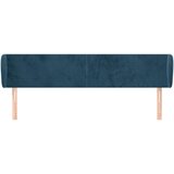  Uzglavlje s ušima tamnoplavo 183x23x78/88 cm baršunasto | Eponuda.com