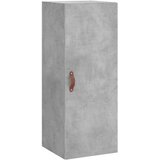 vidaXL Visoka komoda siva betona 34 5x34x180 cm od konstruiranog drva | shoptok.hr