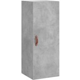 vidaXL Visoka omara betonsko siva 34,5x34x180 cm inženirski les | Shoptok.si