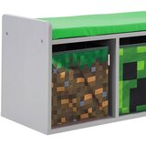 Minecraft OTROŠKA KLOP 119/60/30 cm siva, zelena, večbarvno | Shoptok.si