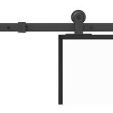 vidaXL Drsna vrata z opremo 76x205 cm ESG steklo in aluminij | Shoptok.si