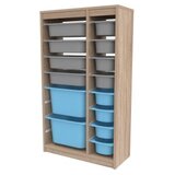 Hanah home višenamenska polica montana xs 2D4N8U sonomo grey blue | ePonuda.com