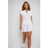 Marisse White Cotton Shorts | shoptok.hr